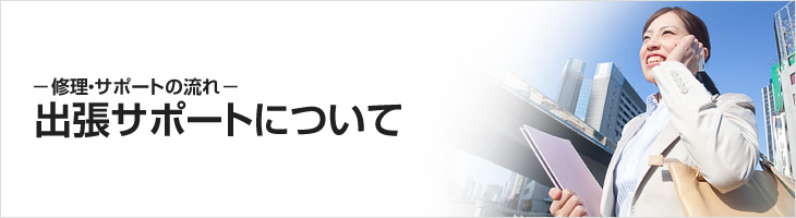 出張サポートについて